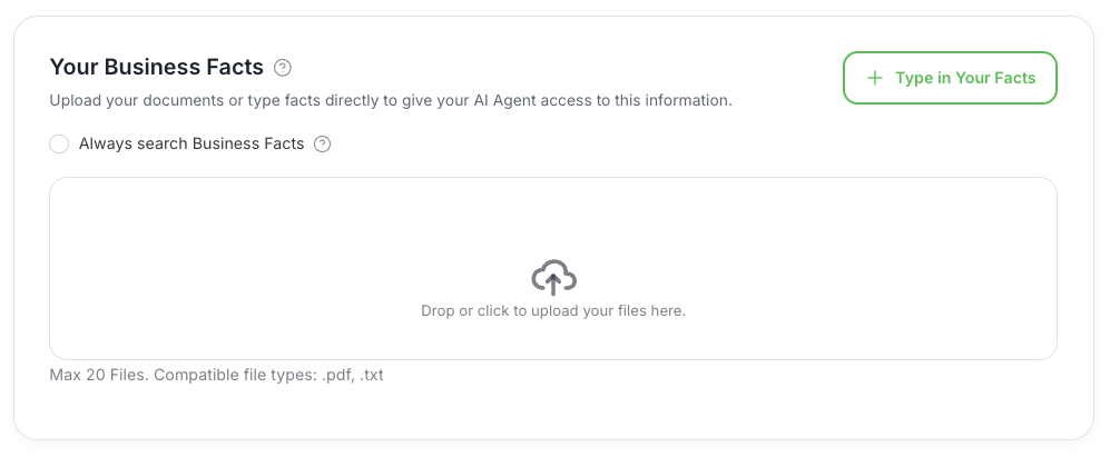 Knowledge Base Upload