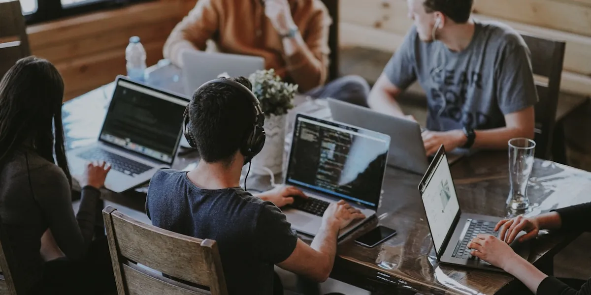 Diverse tech team collaboration
