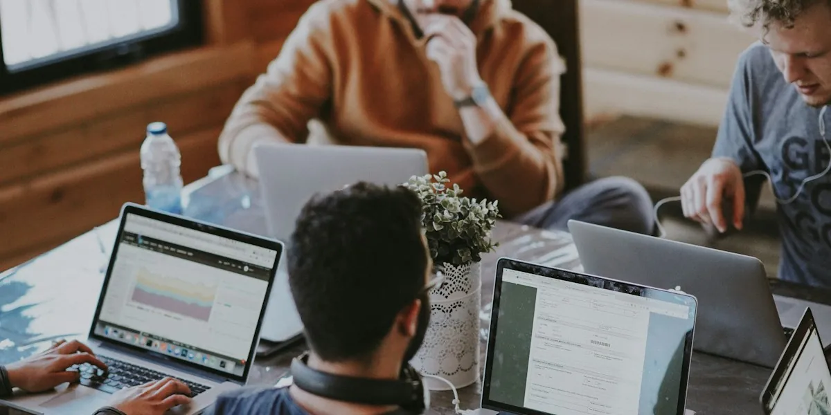 Business team communication and collaboration