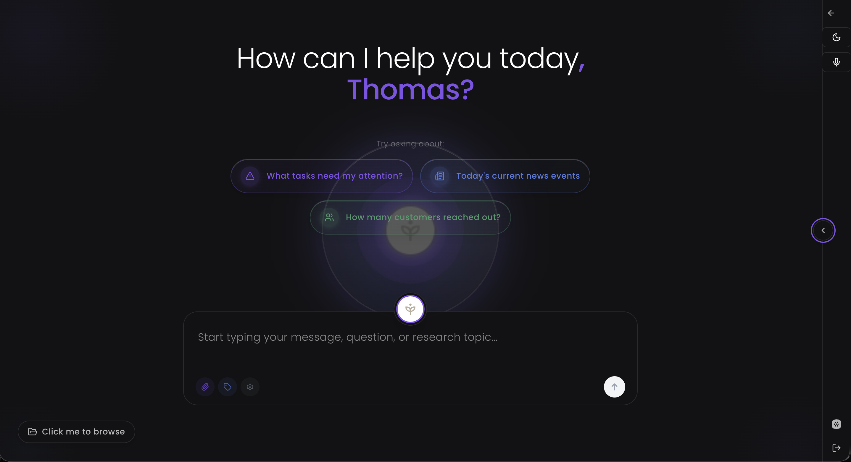 Yobi One chat interface — How can I help you today?