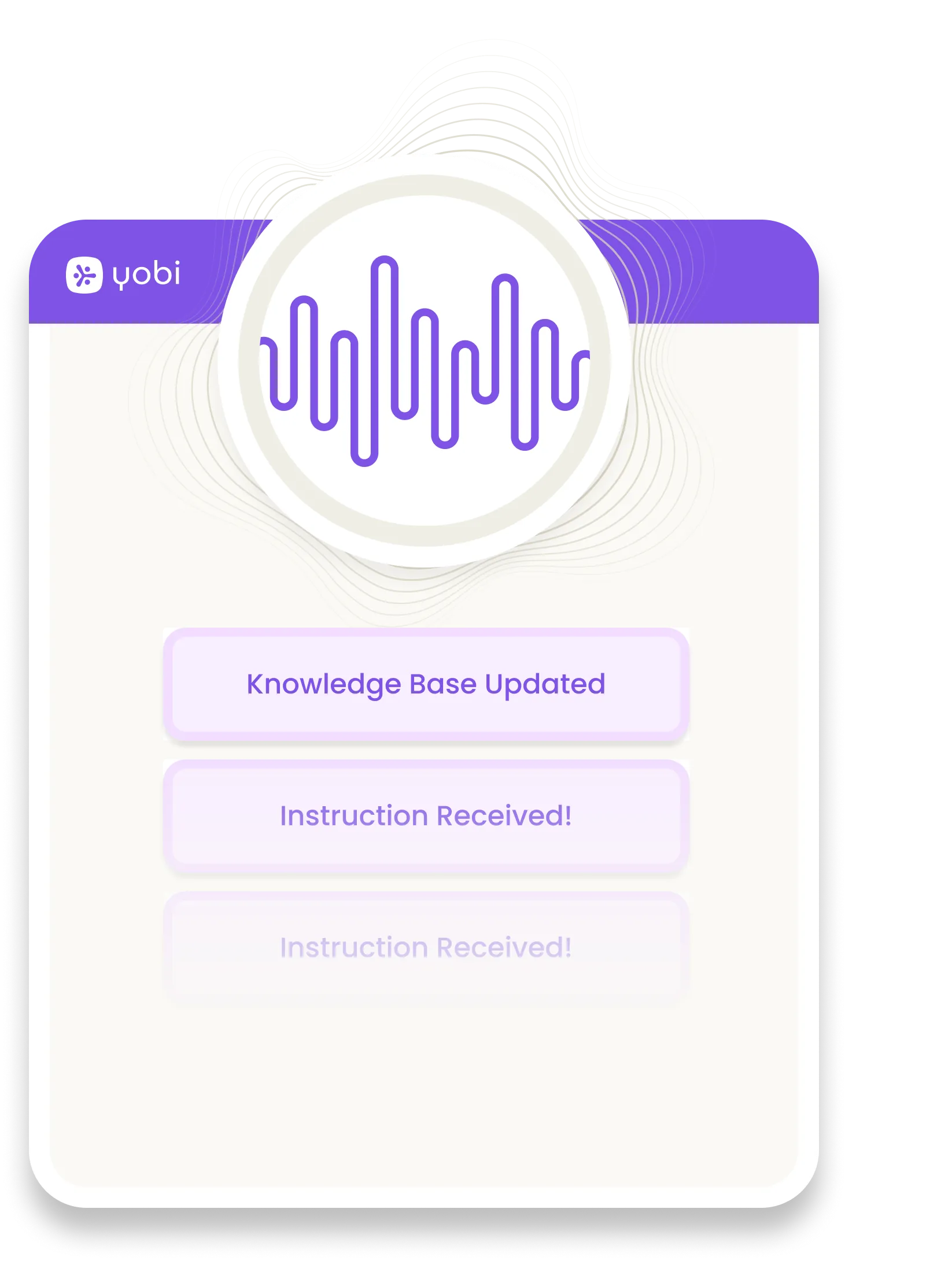 Tell Us What You Need interface
